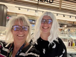 Rose and her Mentor, Sue Krynicki at Halloween