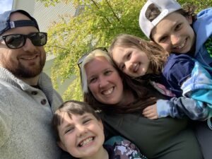 Justin and his family